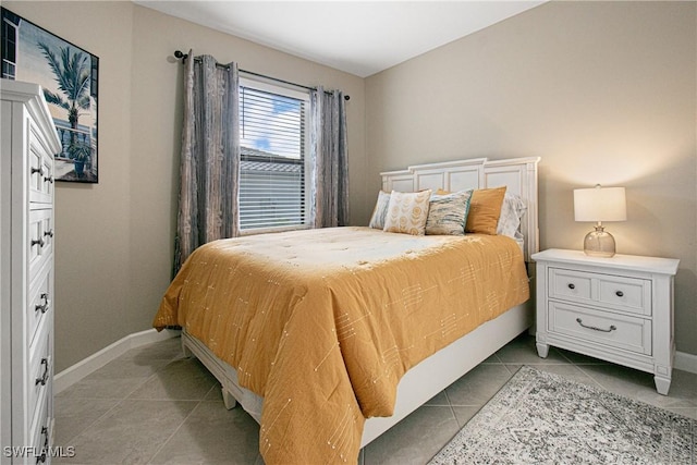 view of tiled bedroom