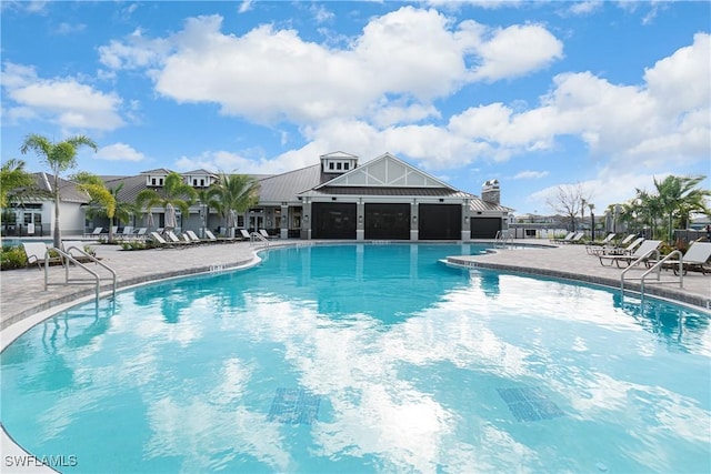 view of pool with a patio