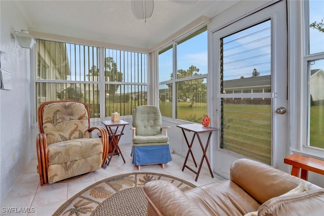 view of sunroom / solarium