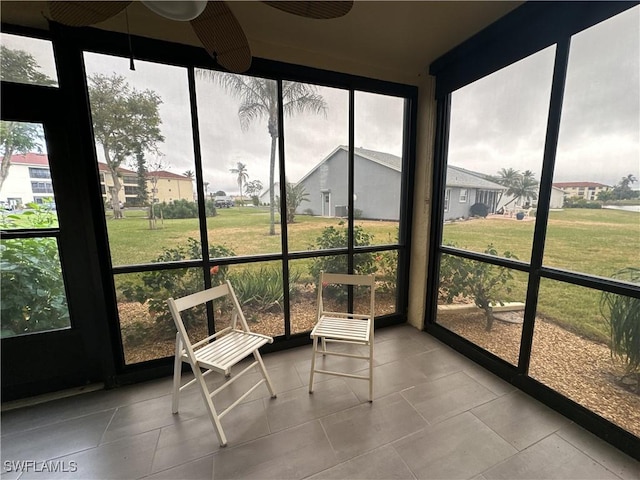 view of sunroom / solarium