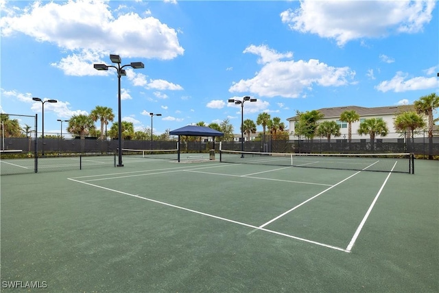 view of tennis court