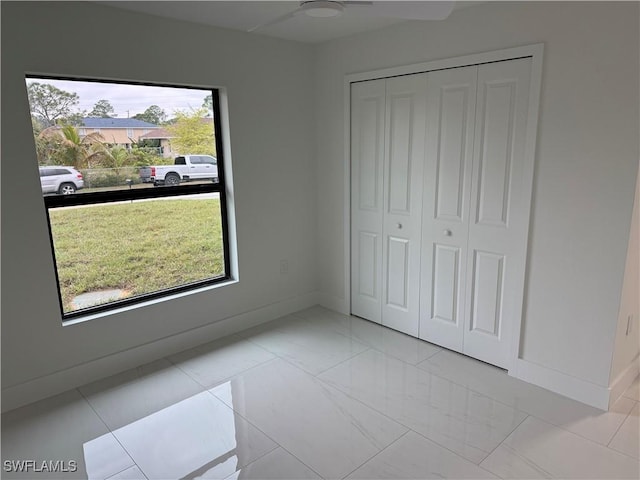 bedroom with a closet