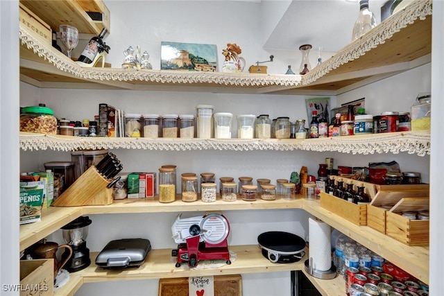 view of pantry