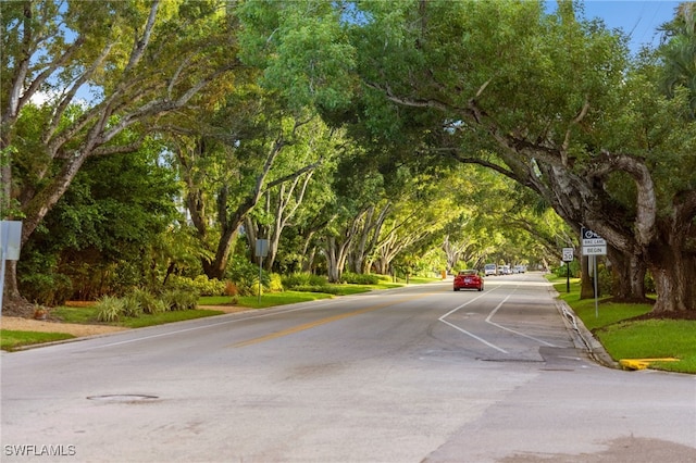 view of road