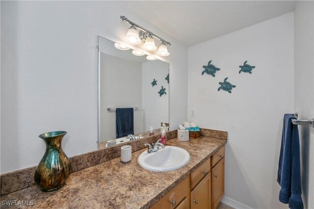 bathroom featuring vanity