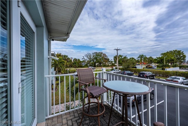 view of balcony