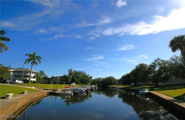 view of water feature