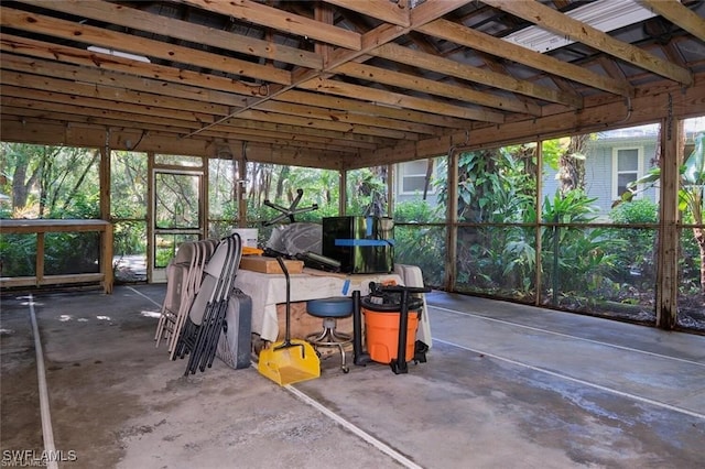 view of sunroom / solarium