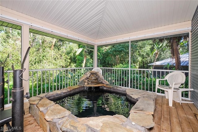 view of sunroom / solarium