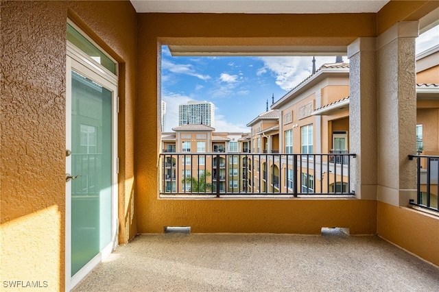 view of balcony