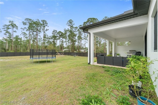 1114 Clayton Ave, Lehigh Acres, FL 33972 - view of yard featuring a trampoline