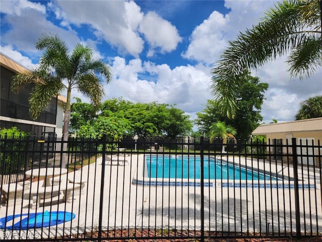 view of pool