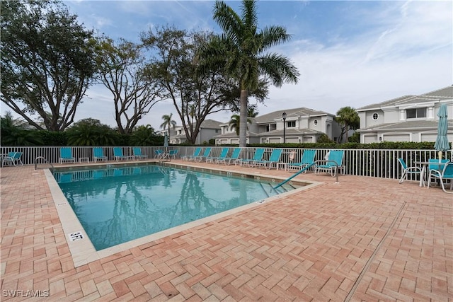 view of pool with a patio