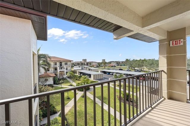 view of balcony