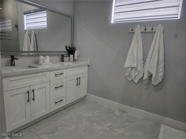 bathroom with vanity