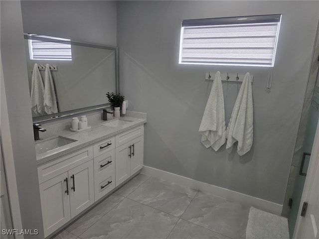 bathroom with vanity