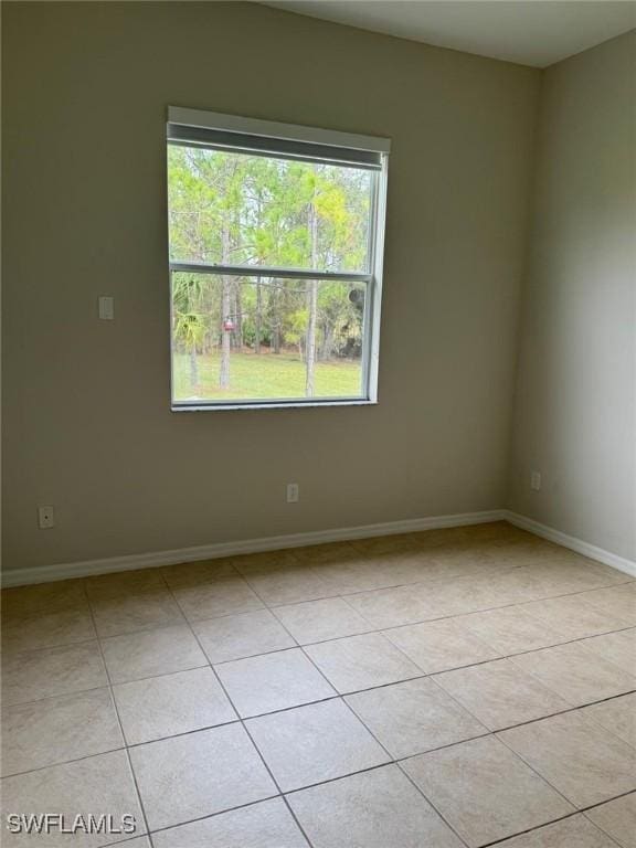 view of tiled empty room