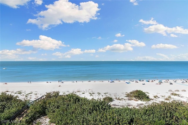 property view of water with a view of the beach