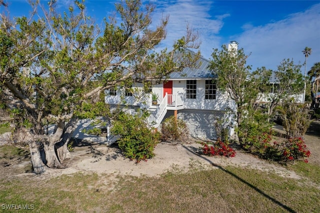 view of front of home