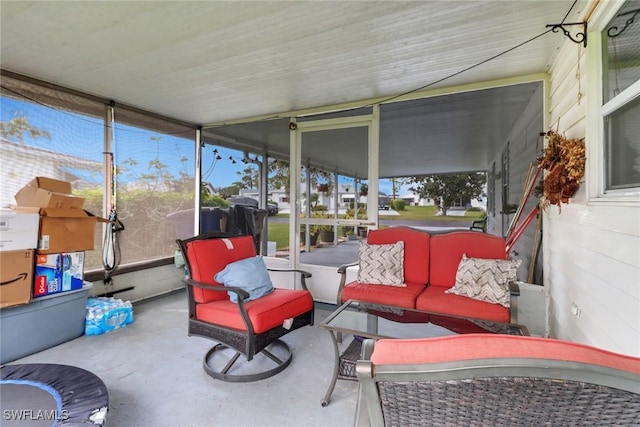 view of sunroom / solarium