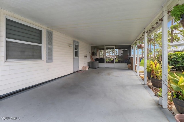 view of patio / terrace featuring cooling unit