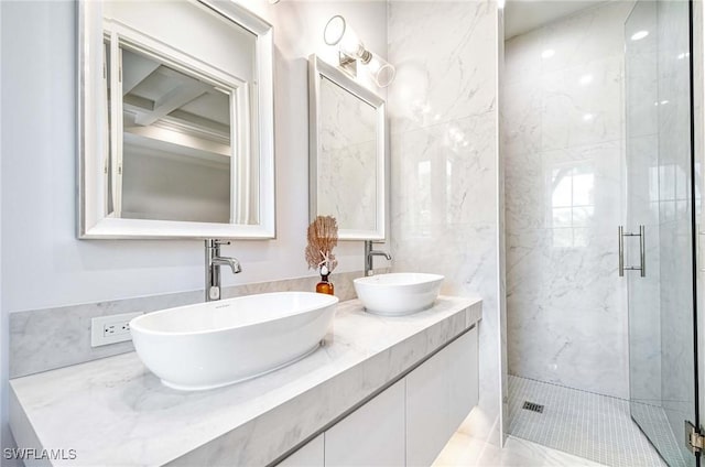 460 2nd Ave N, Naples, FL 34102 - full bath with a shower stall and double vanity