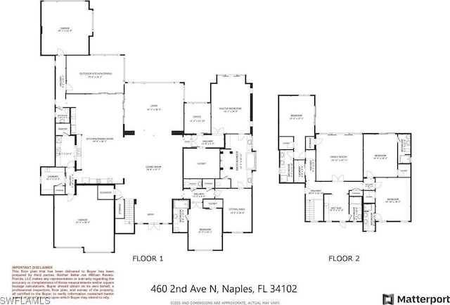 460 2nd Ave N, Naples, FL 34102 - property floor plan