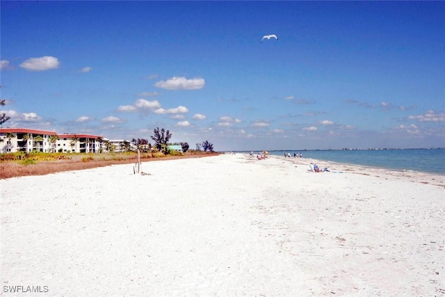 water view featuring a view of the beach