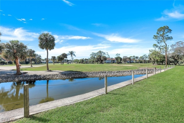 view of water feature