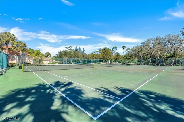 view of tennis court