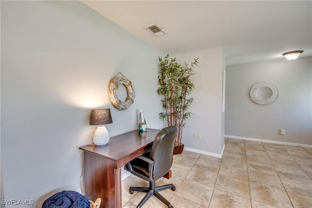 4142 SW 22nd Ct, Cape Coral, FL 33914 - office area with light tile patterned flooring