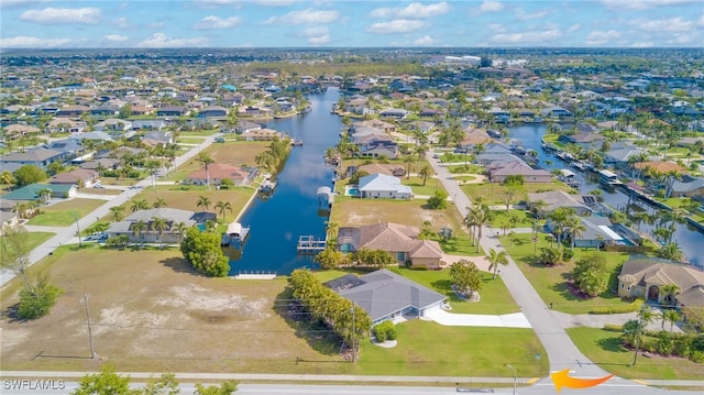4142 SW 22nd Ct, Cape Coral, FL 33914 - aerial view of residential area with a large body of water