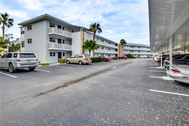 view of parking / parking lot