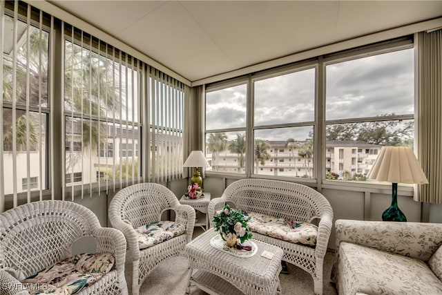 sunroom / solarium featuring a healthy amount of sunlight