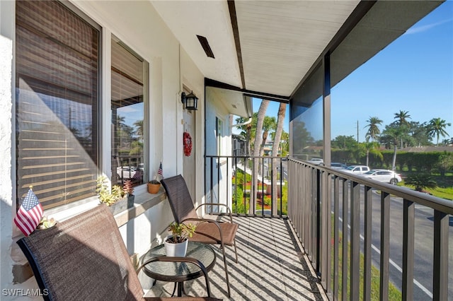 view of balcony