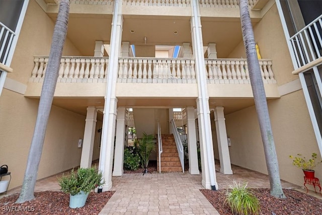 exterior space with a balcony