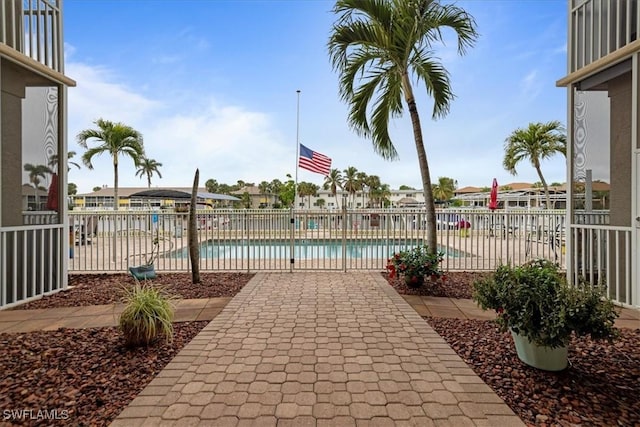 view of pool with a patio area