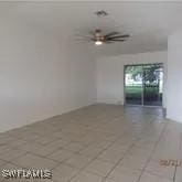 empty room with ceiling fan