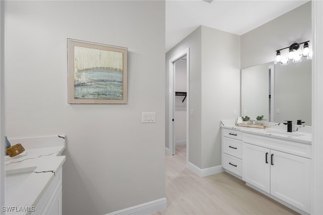 bathroom with vanity