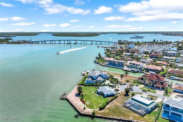 980 Iris Ct, Marco Island, FL 34145 - bird's eye view with a water view