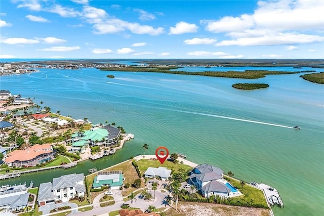 980 Iris Ct, Marco Island, FL 34145 - drone / aerial view with a water view