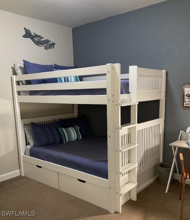 bedroom featuring carpet flooring