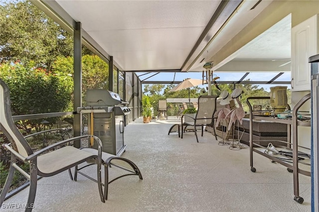 view of sunroom / solarium