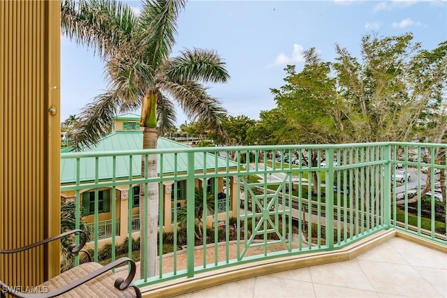 view of balcony