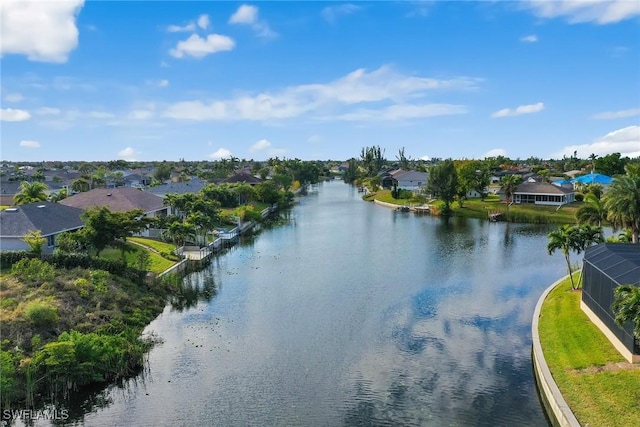 water view with a residential view