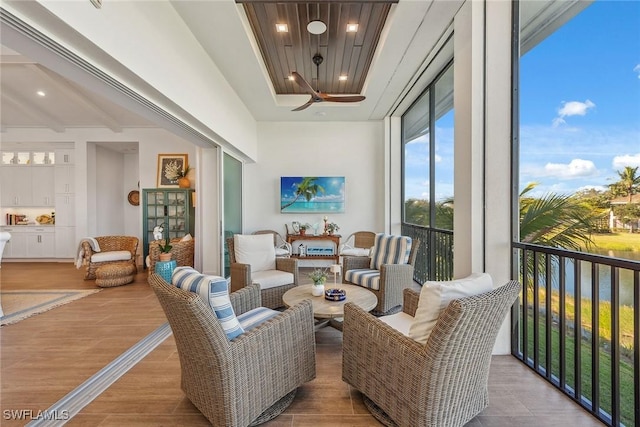 view of sunroom / solarium