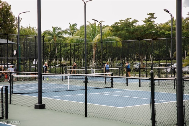 view of sport court