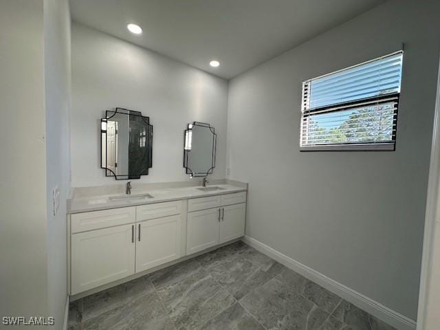 bathroom featuring vanity