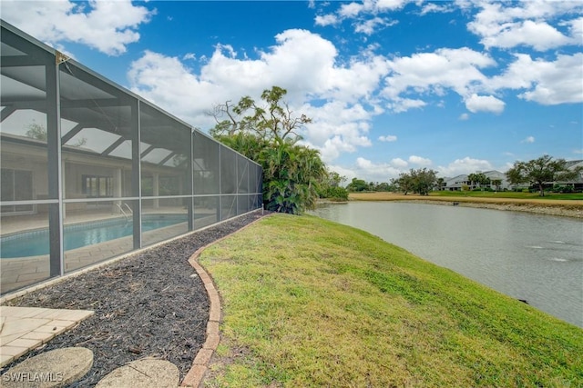 view of water feature