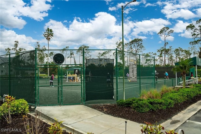 view of sport court